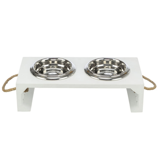 Trixie BE NORDIC Napf-Set, MDF/Edelstahl - 2 × 0,9 l - Trixie