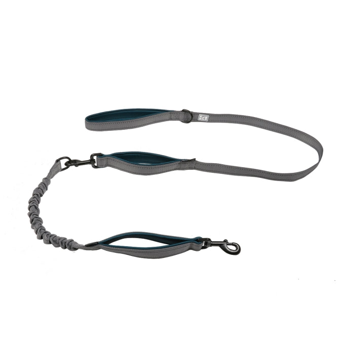Duvoplus EXPLOR Ultimate Fit 2in1 Leine Classic - petrol blue - - - DUVO