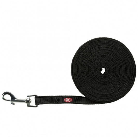 Trixie Schleppleine, gummiert - schwarz - 5 mm - Trixie