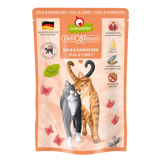 GranataPet Delicatessen Pouch Kalb & Kaninchen 85 g - GranataPet