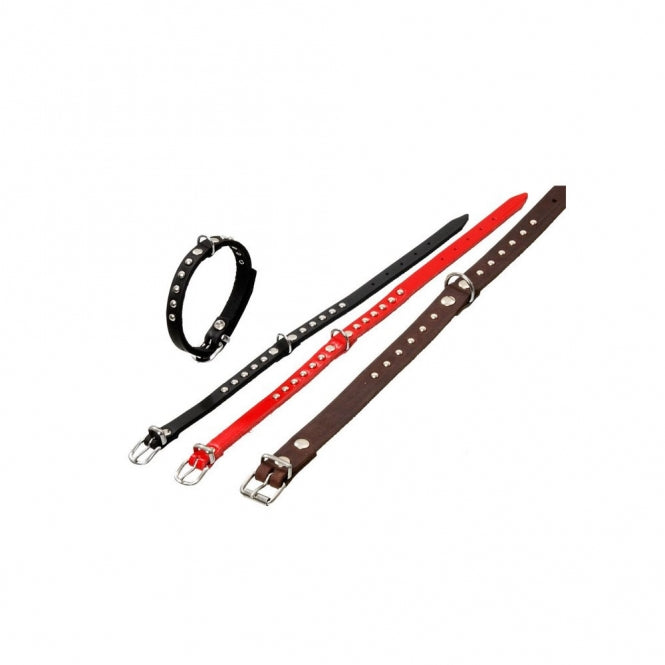 Karlie RONDO Halsband mit Ziernieten - Braun - / - Karlie