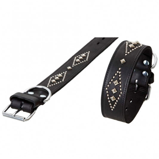 Karlie RONDO Halsband doubliert mit Ziernieten - 70cm/50mm - Karlie