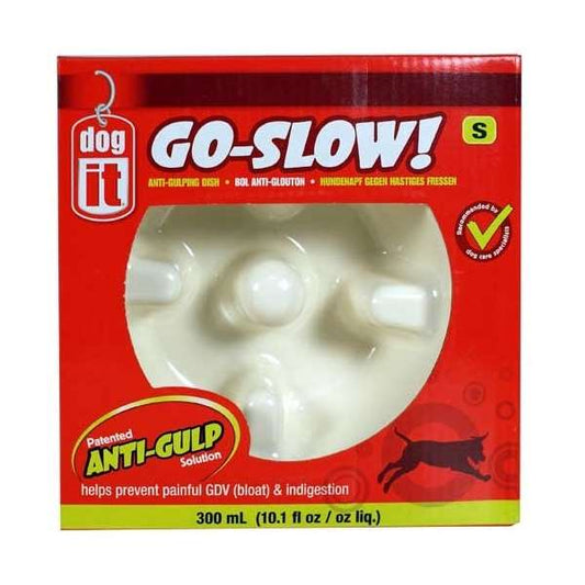 DOGIT Go-Slow Anti-Schling-Napf Weiss 300 ml - DOGIT