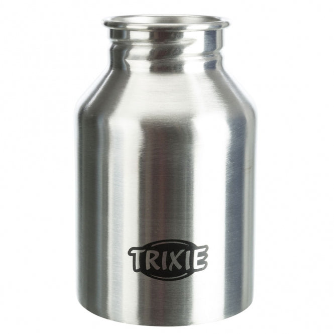Trixie Edelstahl-Flasche mit Trinknapf - Trixie