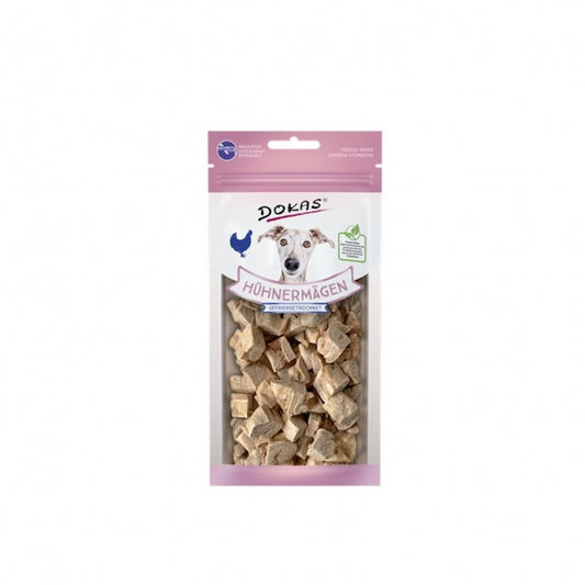 Dokas Dog Snack Hühnermägen gefriergetrocknet 20g - Dokas