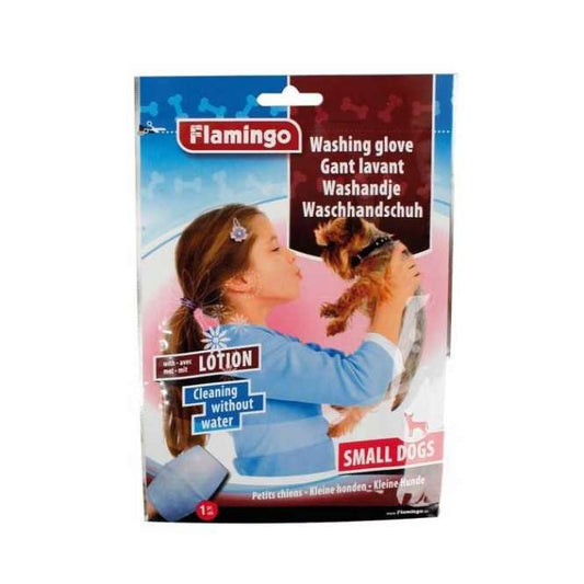 Karlie Flamingo Waschhandschuh mit Lotion für Hunde - Karlie