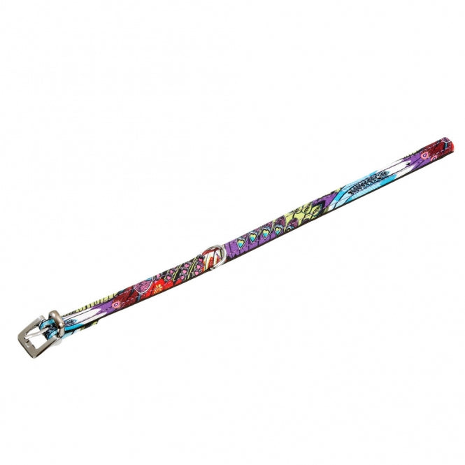 Karlie Halsband Peacock - grün/schwarz - 32 cm / 12 mm - Karlie