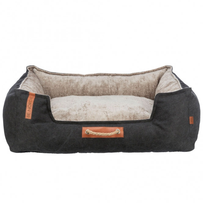 Trixie BE NORDIC Bett Föhr - schwarz/sand - 60 × 50 cm - Trixie