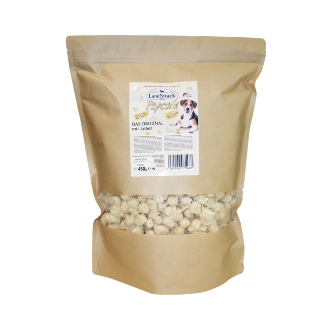 LandSnack Popcorn mit Leber 450g XXL-Pack - Landfleisch