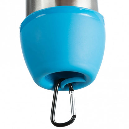 Trixie Edelstahl-Flasche mit Trinknapf - Trixie