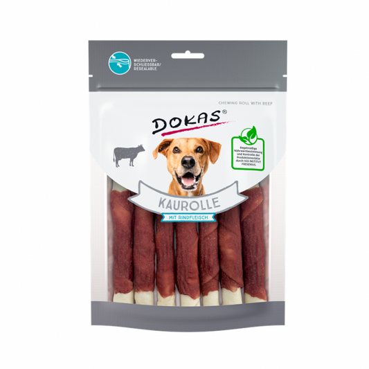 Dokas Dog Snack Kaurolle mit Rindfleisch 190g - Dokas