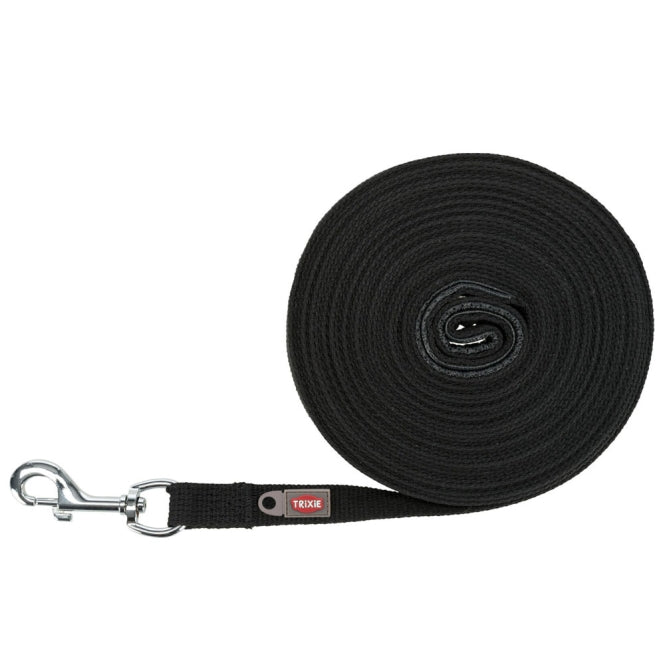 Trixie Schleppleine, 10 m / 20 mm, schwarz - Trixie