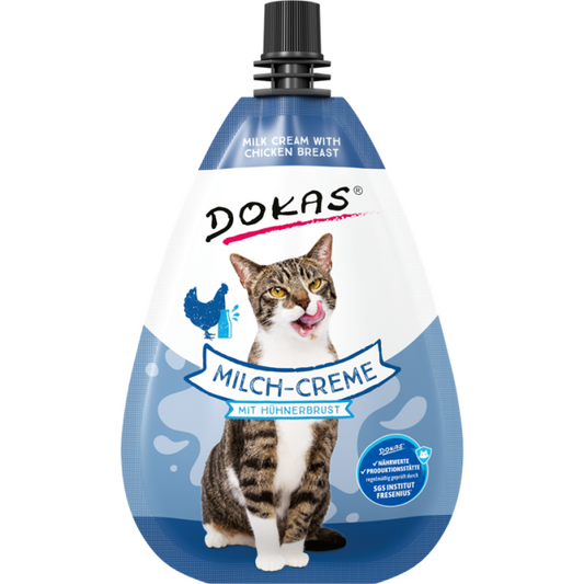 Dokas Cat Snack Milch-Creme mit Hühnerbrust 80g - Dokas