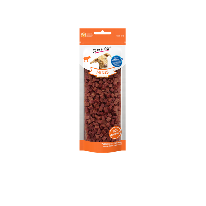 Dokas Dog Snack Minis Lammfleisch 70g - Dokas