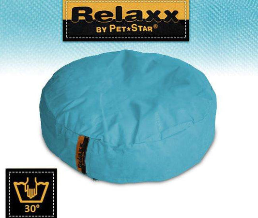 Pet-Star RELAXX Kissen - Rund 70 cm - Hellblau - Pet-Star