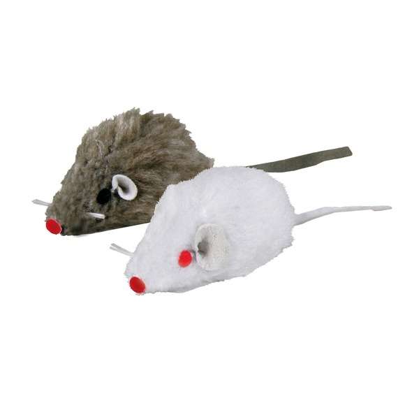 Trixie 2 Plüschmäuse mit Schelle - Trixie